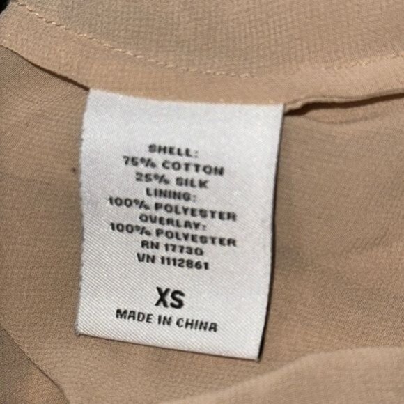 Neiman Marcus X Gela Rose Tan & Black Floral Embroidered Sleeveless Dress XS - Picture 3 of 7